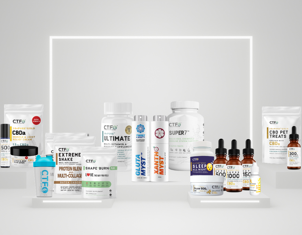 Photo of several CTFO products